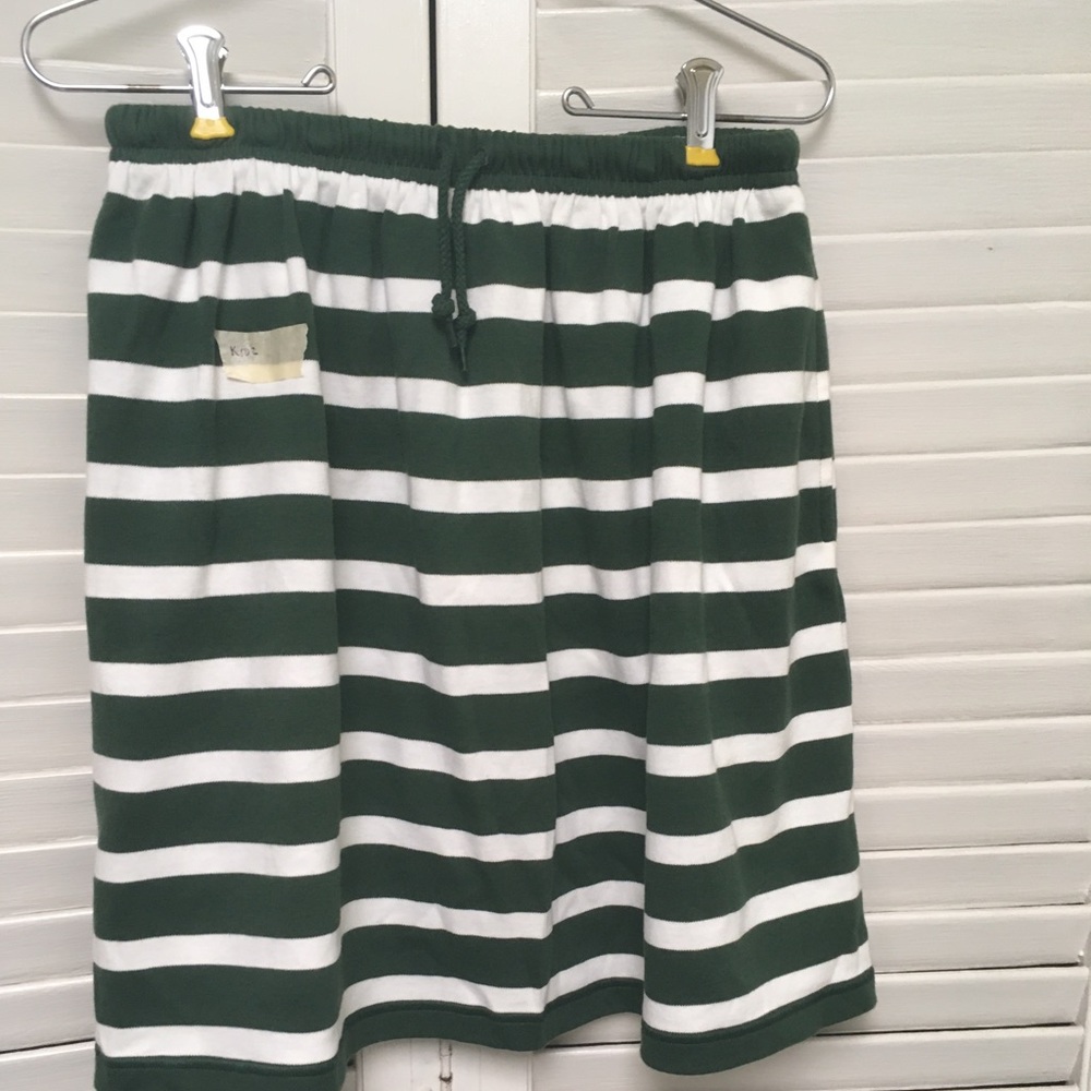 Jones New York preppy striped cotton skirt